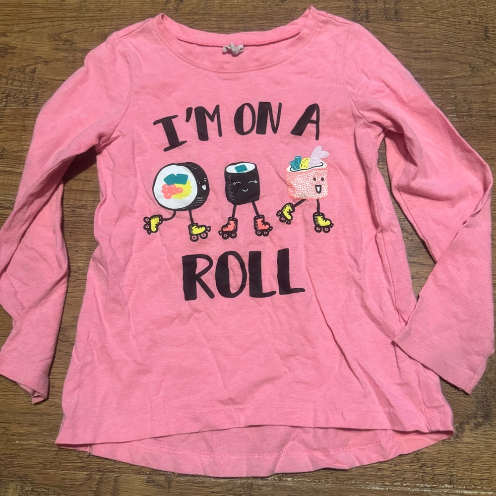 FabKids 4/5 sushi I’m on a roll long sleeve tee